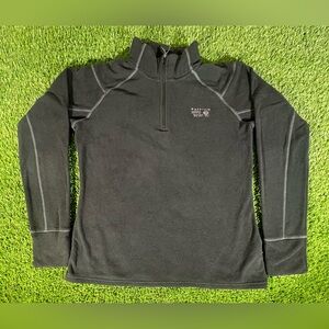 MOUNTAIN HARDWEAR black Quarter Zip Fleece Women’s large Pullover